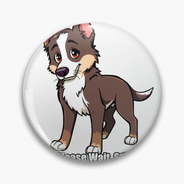 Item preview, Australian Shepherd Sticker - Processing Please Wait Still Processing designed and sold by pawdrops.