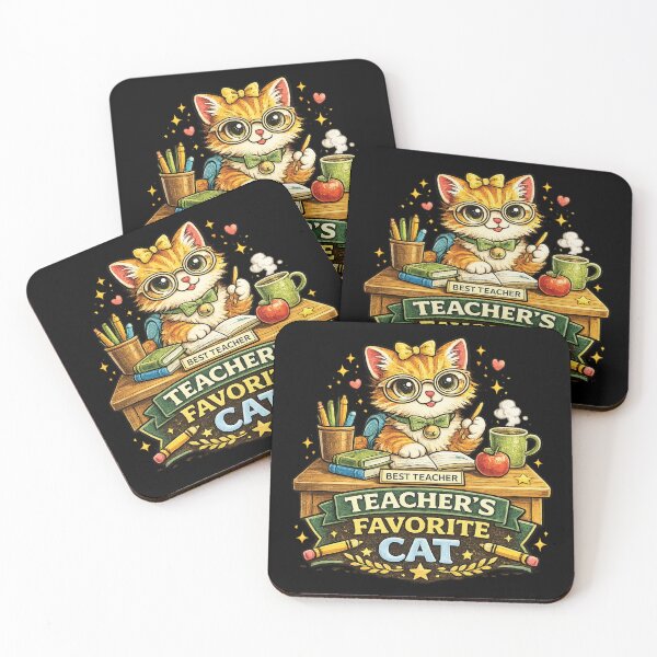 Item preview, Teacher's Favorite Cat Funny School Cat Teacher Design designed and sold by mansourhamid.
