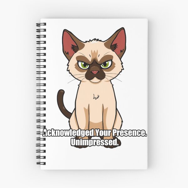 Item preview, Siamese Cat Sticker - Acknowledged Your Presence Unimpressed designed and sold by pawdrops.