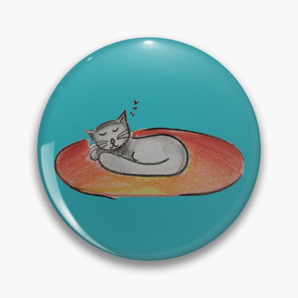 Item preview, Sleepy Cat - Hand Drawn Sketch  designed and sold by AJPrettyObscene.