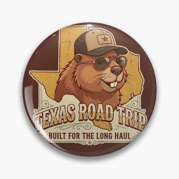 Item preview, Retro Texas Road Trip Beaver – Built for the Long Haul designed and sold by WildbuntingStudio.