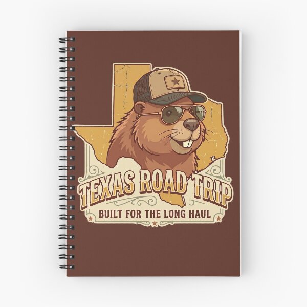Item preview, Retro Texas Road Trip Beaver – Built for the Long Haul designed and sold by WildbuntingStudio.