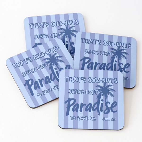 Item preview, That's Coconuts Jesus Loves and Saves John 3:16 Tropical Beach Summer Paradise Palm Tree designed and sold by Forevermore.