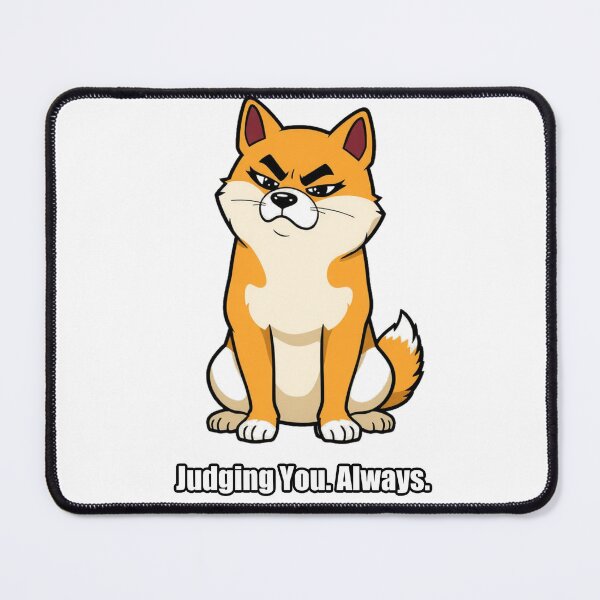 Item preview, Shiba Inu Sticker - Judging You Always - Funny Shiba Gift designed and sold by pawdrops.