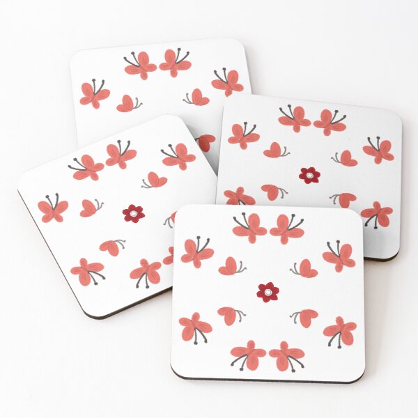 Item preview, Cute Red Butterfly Mandala Aesthetic Pattern Sticker Pack designed and sold by Art IN Pack.
