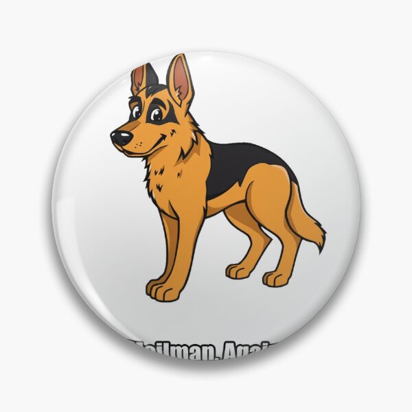 Item preview, German Shepherd Sticker - The Mailman Again War - Funny GSD designed and sold by pawdrops.