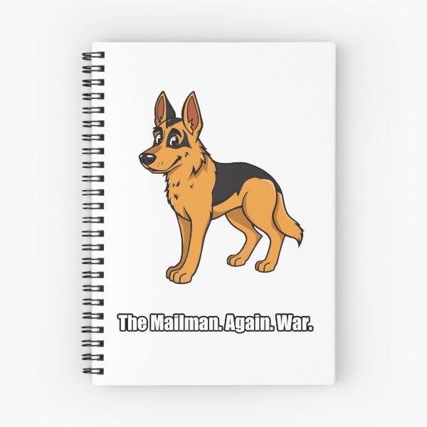 Item preview, German Shepherd Sticker - The Mailman Again War - Funny GSD designed and sold by pawdrops.