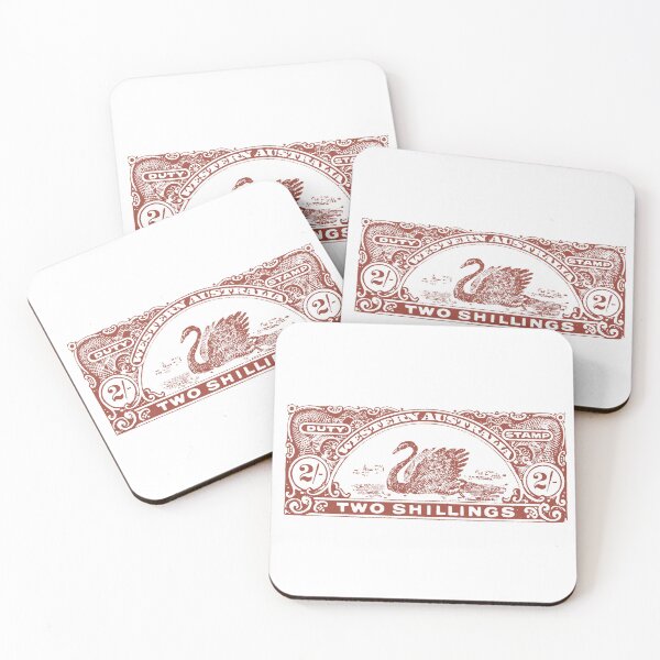 Item preview, Vintage Western Australia Swan Stamp Art - Antique 1920s Bird Illustration designed and sold by By Jonh.