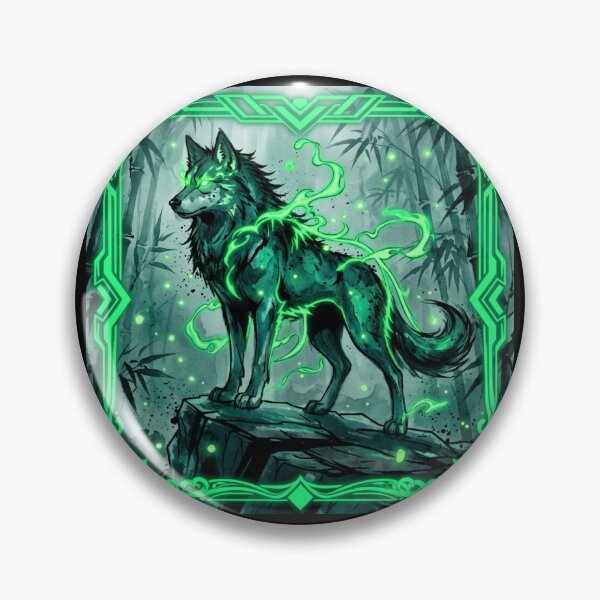 Item preview, Mystic Neon Wolf Of The Enchanted Forest designed and sold by DervoTeck2767.