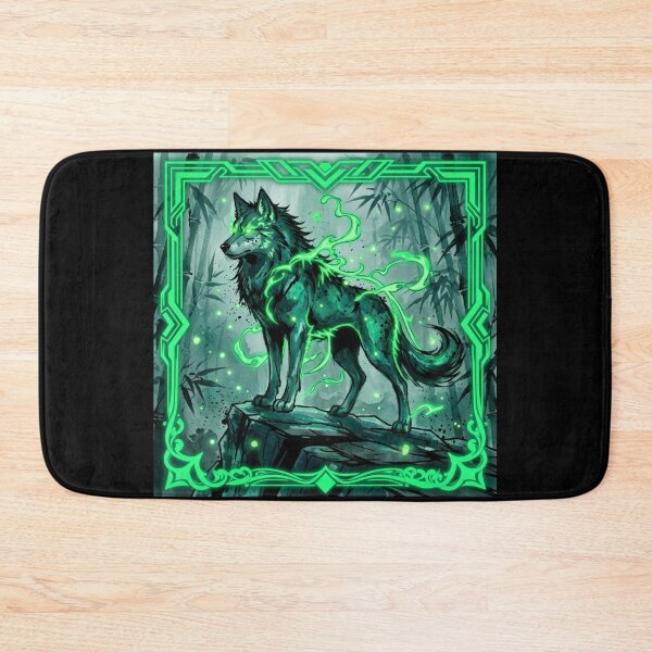 Item preview, Mystic Neon Wolf Of The Enchanted Forest designed and sold by DervoTeck2767.
