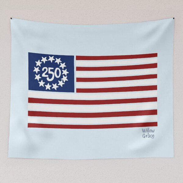 Item preview, Betsy Ross 250 Flag designed and sold by Willow & Grace Designs.
