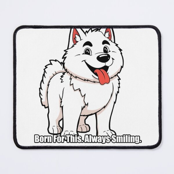 Item preview, Samoyed Sticker - Born For This Always Smiling - Funny Samoyed Gift designed and sold by pawdrops.