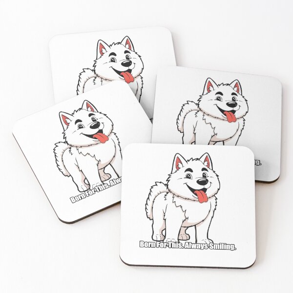 Item preview, Samoyed Sticker - Born For This Always Smiling - Funny Samoyed Gift designed and sold by pawdrops.