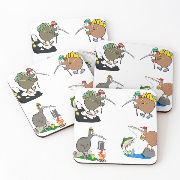Item preview, Cute cartoon kiwi hiking collection designed and sold by Al Benge.