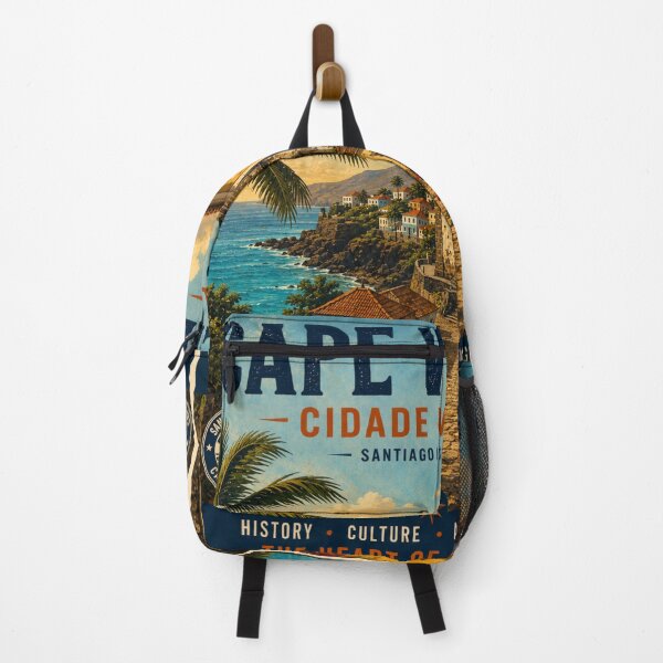 Item preview, Cidade Velha Cape Verde Vintage Travel Poster – Santiago Island UNESCO Heritage Art designed and sold by ElartedeNoel.