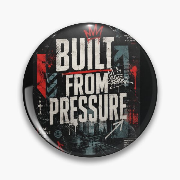 Item preview, Built From Pressure Urban Streetwear Poster designed and sold by TrendGage.