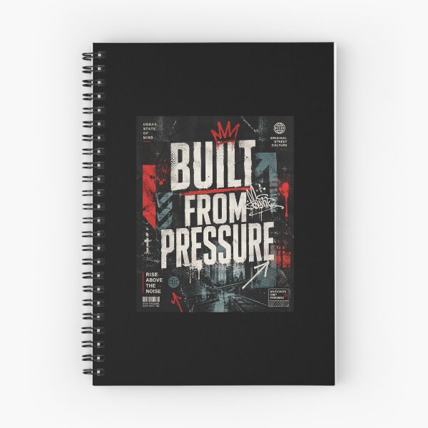 Item preview, Built From Pressure Urban Streetwear Poster designed and sold by TrendGage.