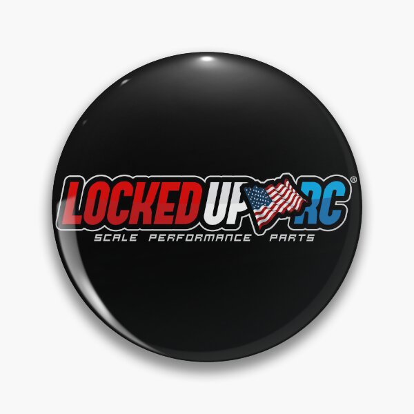 Item preview, Locked Up RC US Flag Logo - White designed and sold by Locked Up RC.