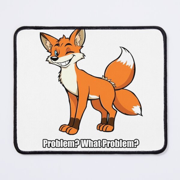 Item preview, Fox Sticker - Problem What Problem - Funny Fox Gift designed and sold by pawdrops.
