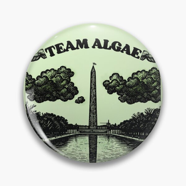 Item preview, Team Algae 2 B/W: Funny Washington DC Reflecting Pool Meme designed and sold by QUOT-s.