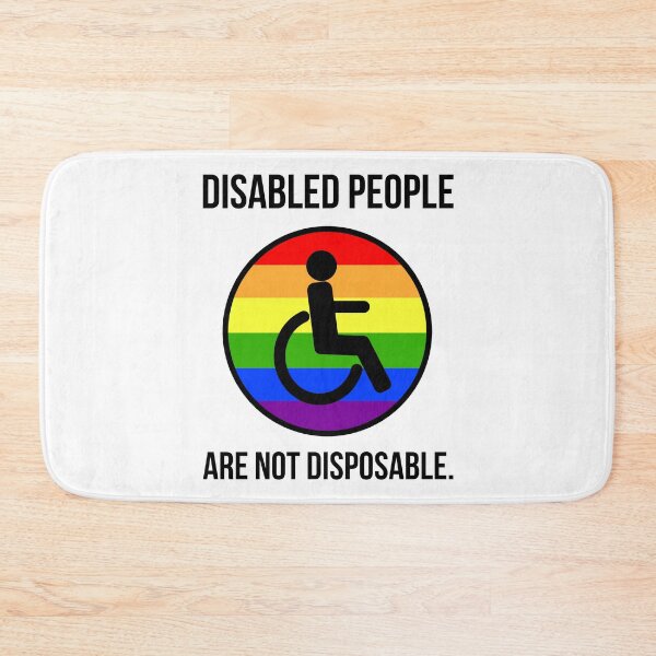 Item preview, Disabled people are not disposable.  designed and sold by Rachel the Artist .