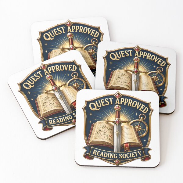 Item preview, Quest Approved Reading Society – Fantasy Reader Adventure Book Club designed and sold by Digital Culture Studio.