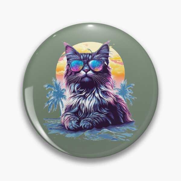 Item preview, Long-Haired Cat Sunset Galaxy Sunglasses designed and sold by grenithh.