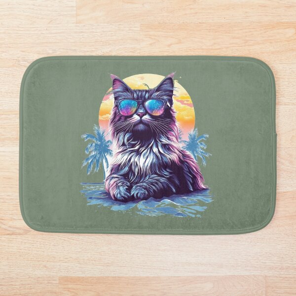 Aperçu de l'œuvre Lunettes de soleil Longhair Cat Sunset Galaxy créée et vendue par grenithh.