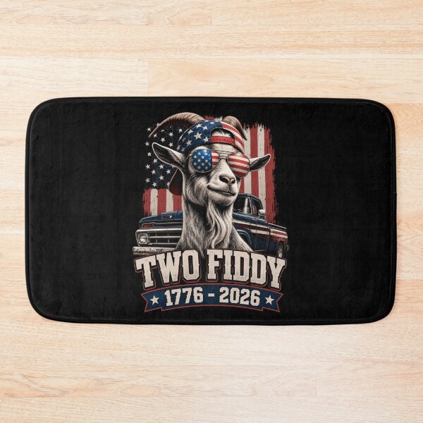 Item preview, Two Fiddy America 250th Anniversary Funny Patriotic Goat Truck designed and sold by Ali-printshop.