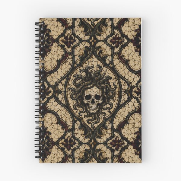 Item preview, Gothic Medusa Skull Mosaic & Dark Academia Mythological Pattern designed and sold by cabuks.