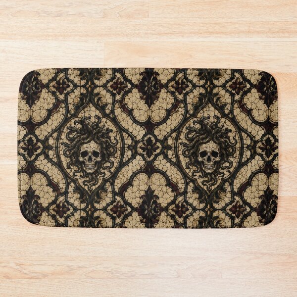Item preview, Gothic Medusa Skull Mosaic & Dark Academia Mythological Pattern designed and sold by cabuks.