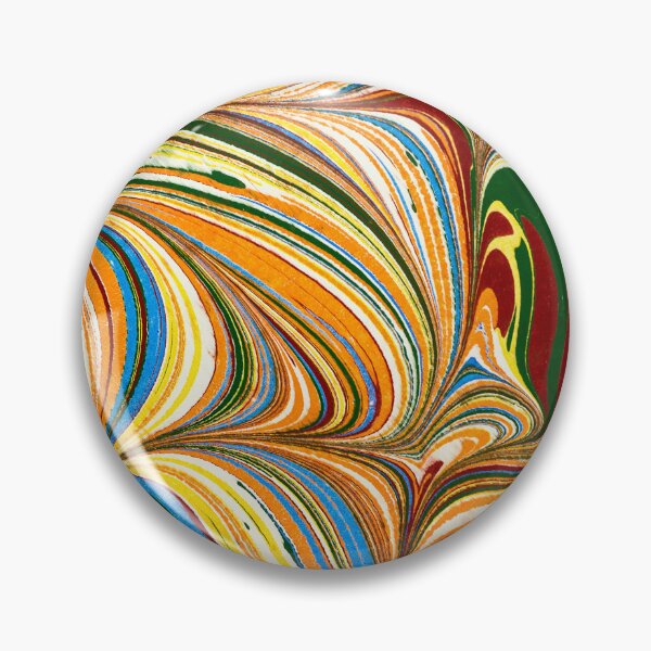 Item preview, Liquid Marble: Vibrant Multi-Colored Ebru Swirl Pattern designed and sold by LiveLearnCreate.