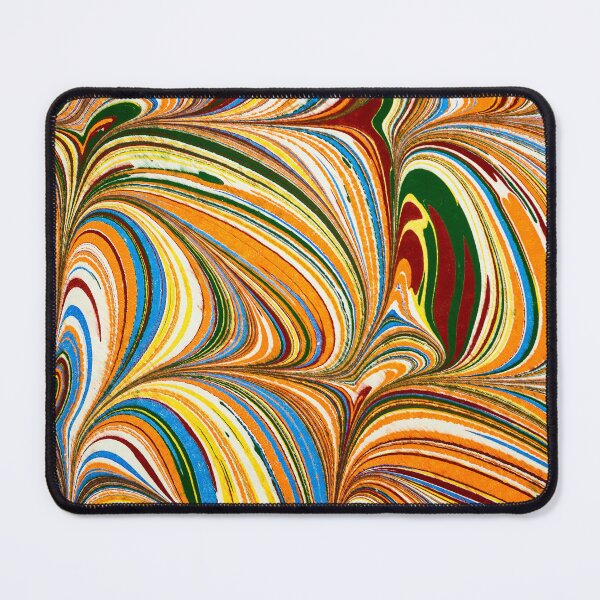 Item preview, Liquid Marble: Vibrant Multi-Colored Ebru Swirl Pattern designed and sold by LiveLearnCreate.
