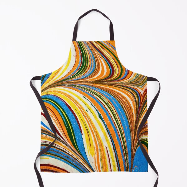 Item preview, Liquid Marble: Vibrant Multi-Colored Ebru Swirl Pattern designed and sold by LiveLearnCreate.