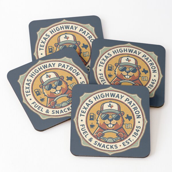 Item preview, Retro Texas Highway Patron Badge – Fuel & Snacks Est 1845 designed and sold by WildbuntingStudio.