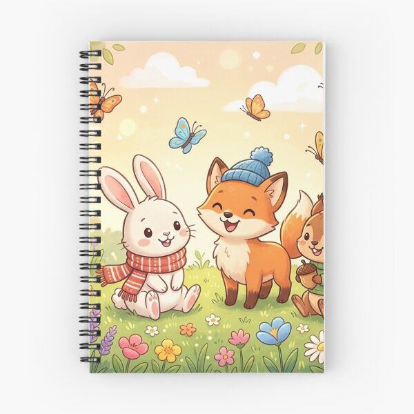 Item preview, Happy Forest Friends Playtime - Cute Cartoon Animals Art designed and sold by MemoMetaverse.