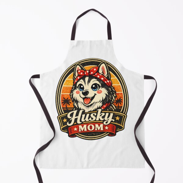 Item preview, Vintage Retro Style Husky Mom Tropical Sunset designed and sold by Presshue.