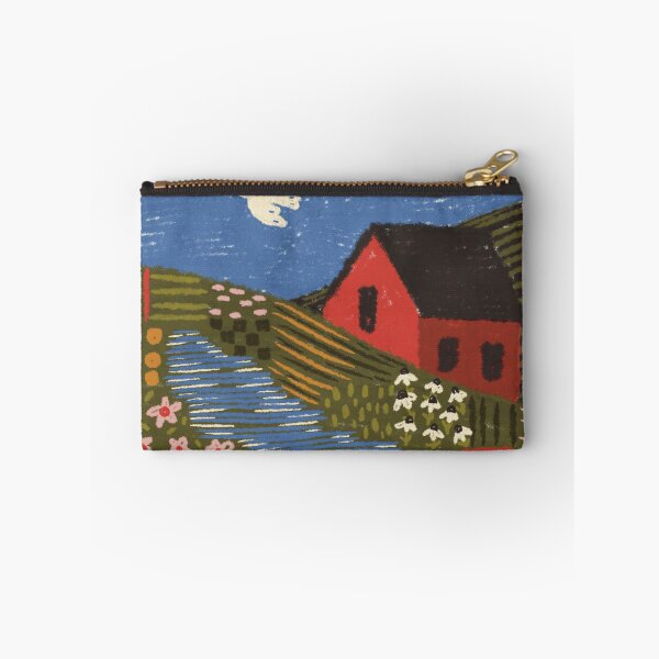 Item preview, folk art oil pastel print designed and sold by KitschByKate.