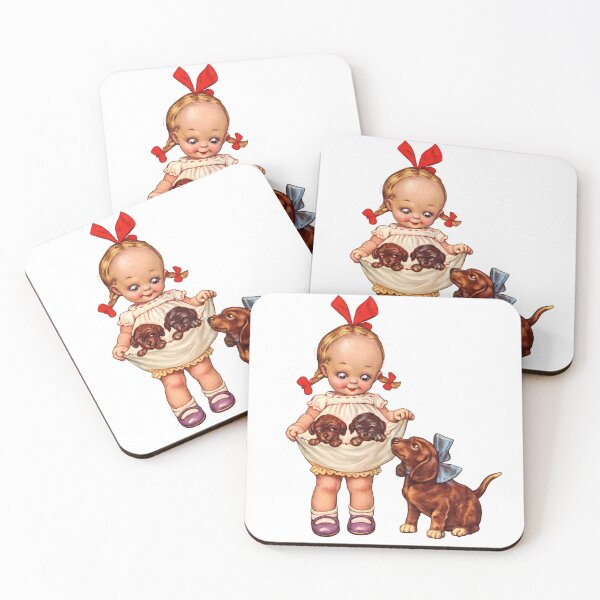 Item preview, Girl with a dachshund dog by Mabel Lucie Attwell designed and sold by RickE.