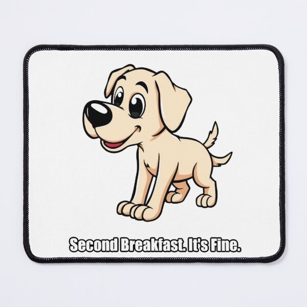 Item preview, Labrador Sticker - Second Breakfast Its Fine Funny Lab Gift designed and sold by pawdrops.
