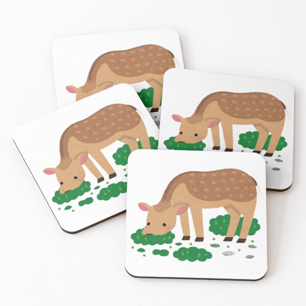 Item preview, Cute Grazing Fawn Woodland Illustration designed and sold by DailyDoodlesBySumbul.