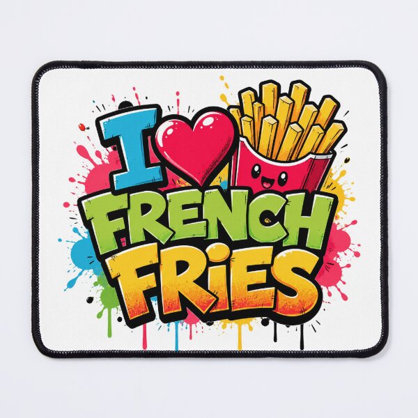 Item preview, I Love French Fries Funny Food Lover designed and sold by Thavi.