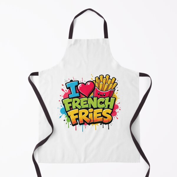 Item preview, I Love French Fries Funny Food Lover designed and sold by Thavi.