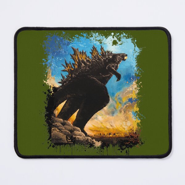 Item preview, Kaiju King Godzilla Splatter Acrylic Painting designed and sold by ArtistsAtticWI.