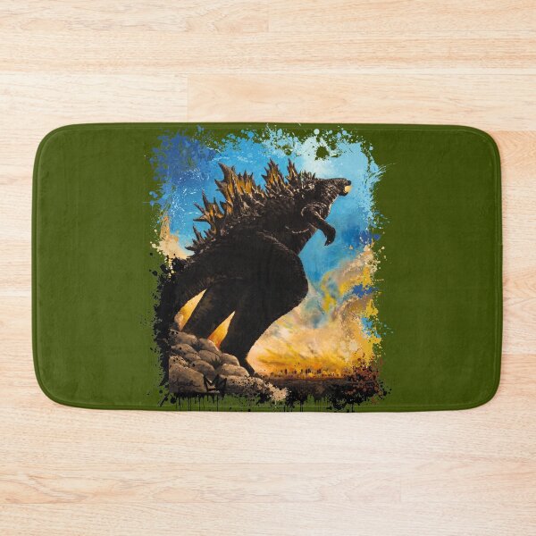 Item preview, Kaiju King Godzilla Splatter Acrylic Painting designed and sold by ArtistsAtticWI.
