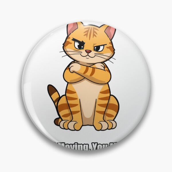 Item preview, Tabby Cat Sticker - Not Moving You Move Funny Cat Gift designed and sold by pawdrops.