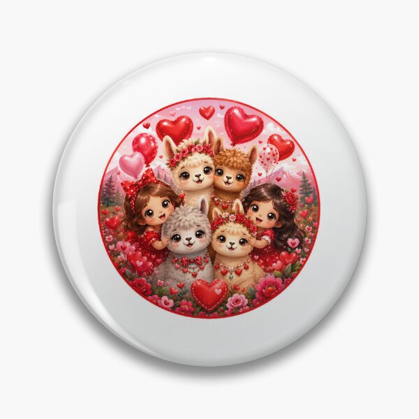 Item preview, Sweet Alpaca Family with Hearts and Balloons designed and sold by Celebrate & Sparkle.