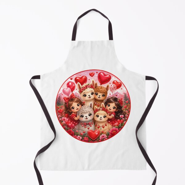 Item preview, Sweet Alpaca Family with Hearts and Balloons designed and sold by Celebrate & Sparkle.