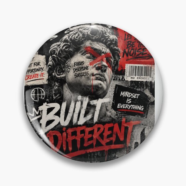 Item preview, Built Different Urban Hustle Poster designed and sold by TrendGage.