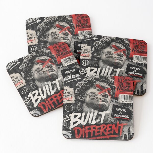 Item preview, Built Different Urban Hustle Poster designed and sold by TrendGage.